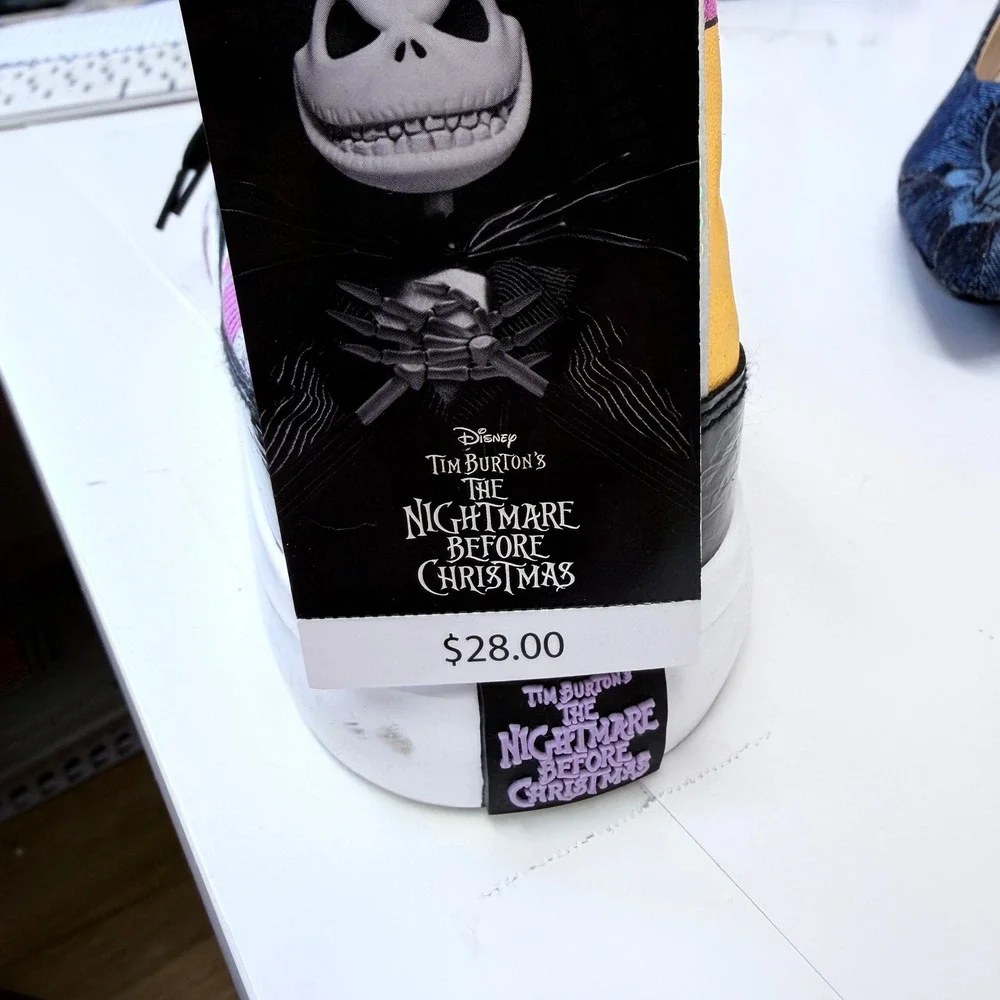 Ground Up Nightmare Before Christmas Sally Jack Skellington High Top Sneakers 9 - Picture 8 of 11